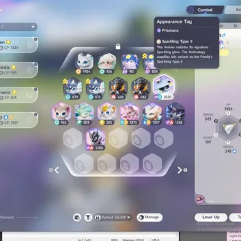 Aniimo Accounts Mid Game APAC|Lv 50| 4 Prismana (Stellarys SP2,Glynsera SP6,Ignitis SP7,Glacy) +4 Sparkling| 1 Umbral