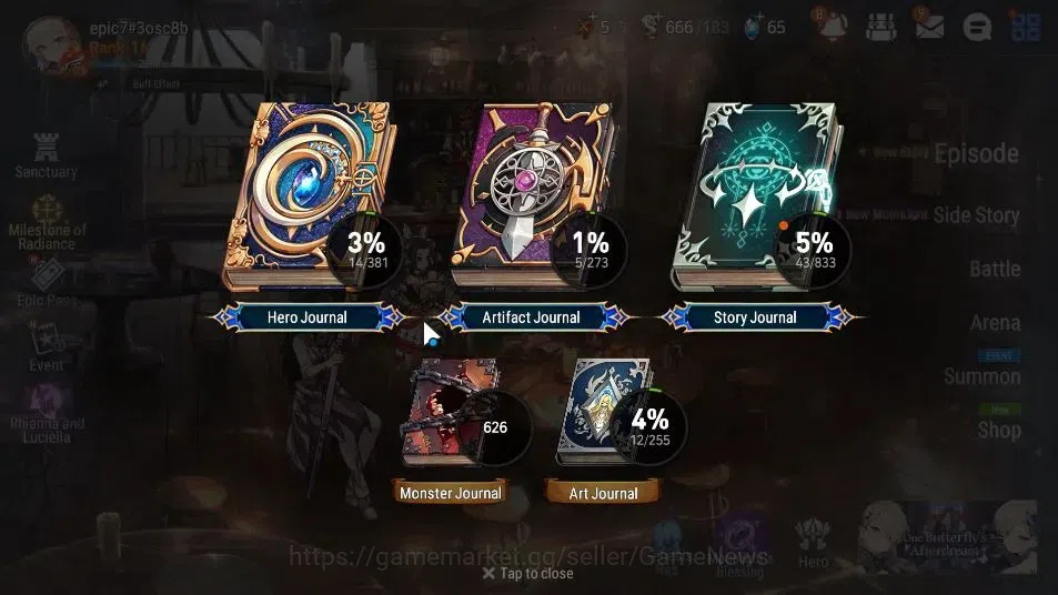 Epic Seven Accounts GLOBAL Unverif|New Era|2 ML(Rhianna&Luciella,Bysta image 3