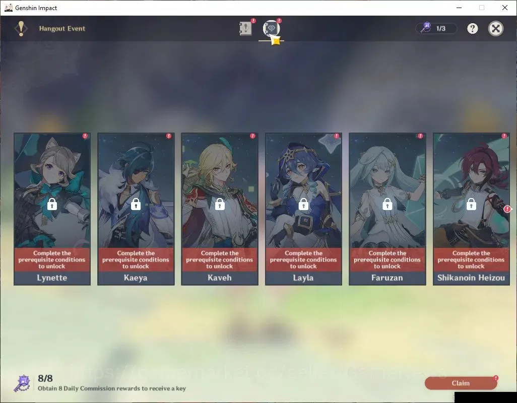Genshin Impact Accounts ASIA|AR43|2Limited+24(*4Character)|Linnea,Columbin image 13