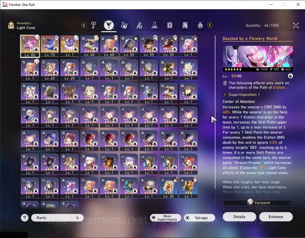 Honkai Star Rail Accounts Asia|TL65|9 Limited|[(Silver Wolf 999,Sparxie)+Sig image 5