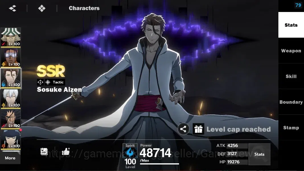 BLEACH: Soul Resonance Accounts NuverseSEA|LV 76|15 SSR [UrahB4,AizenB2,GinB1,Soi] image 10