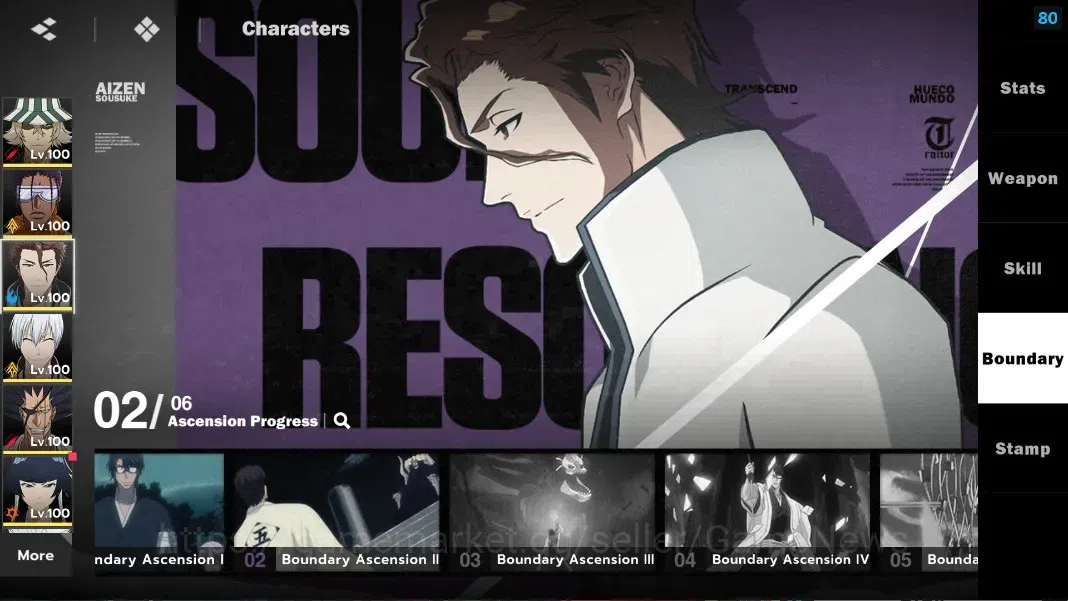 BLEACH: Soul Resonance Accounts NuverseSEA|LV 76|15 SSR [UrahB4,AizenB2,GinB1,Soi] image 12