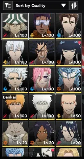 BLEACH: Soul Resonance Accounts NuverseSEA|LV 76|15 SSR [UrahB4,AizenB2,GinB1,Soi] image 2