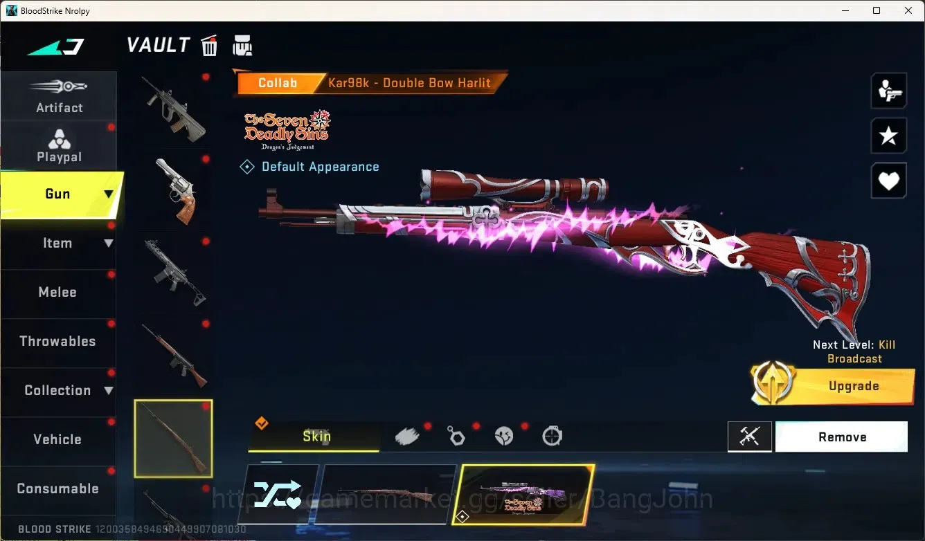 Blood Strike Accounts Others ASIA |1 Eternal Gun:UMP45-Infinite|3 Collab Gun|2 Limited Gun|8 Ultra Gun|Legendary 12