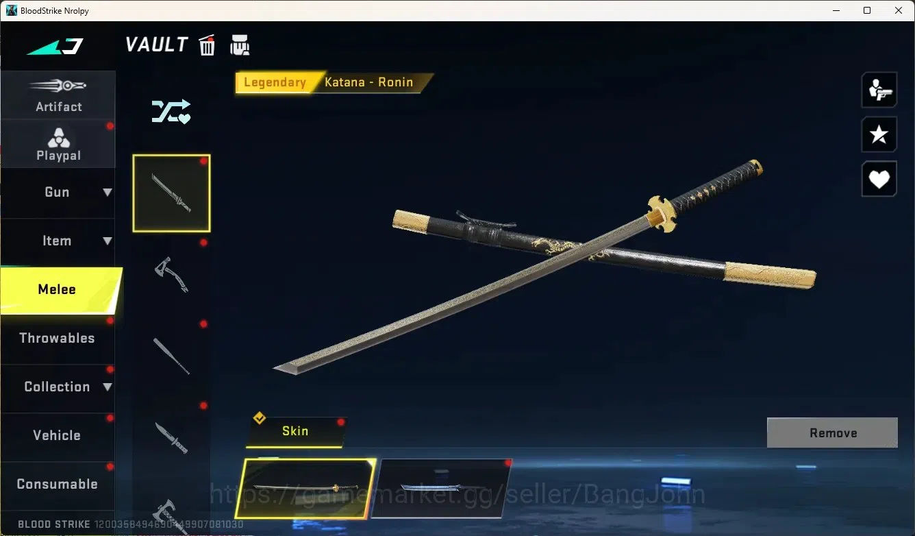 Blood Strike Accounts Others ASIA |1 Eternal Gun:UMP45-Infinite|3 Collab Gun|2 Limited Gun|8 Ultra Gun|Legendary 18