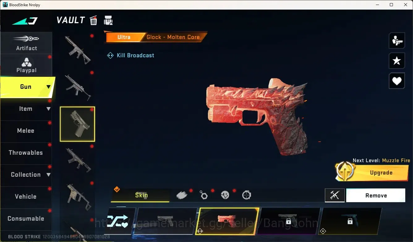 Blood Strike Accounts Others ASIA |1 Eternal Gun:UMP45-Infinite|3 Collab Gun|2 Limited Gun|8 Ultra Gun|Legendary 2