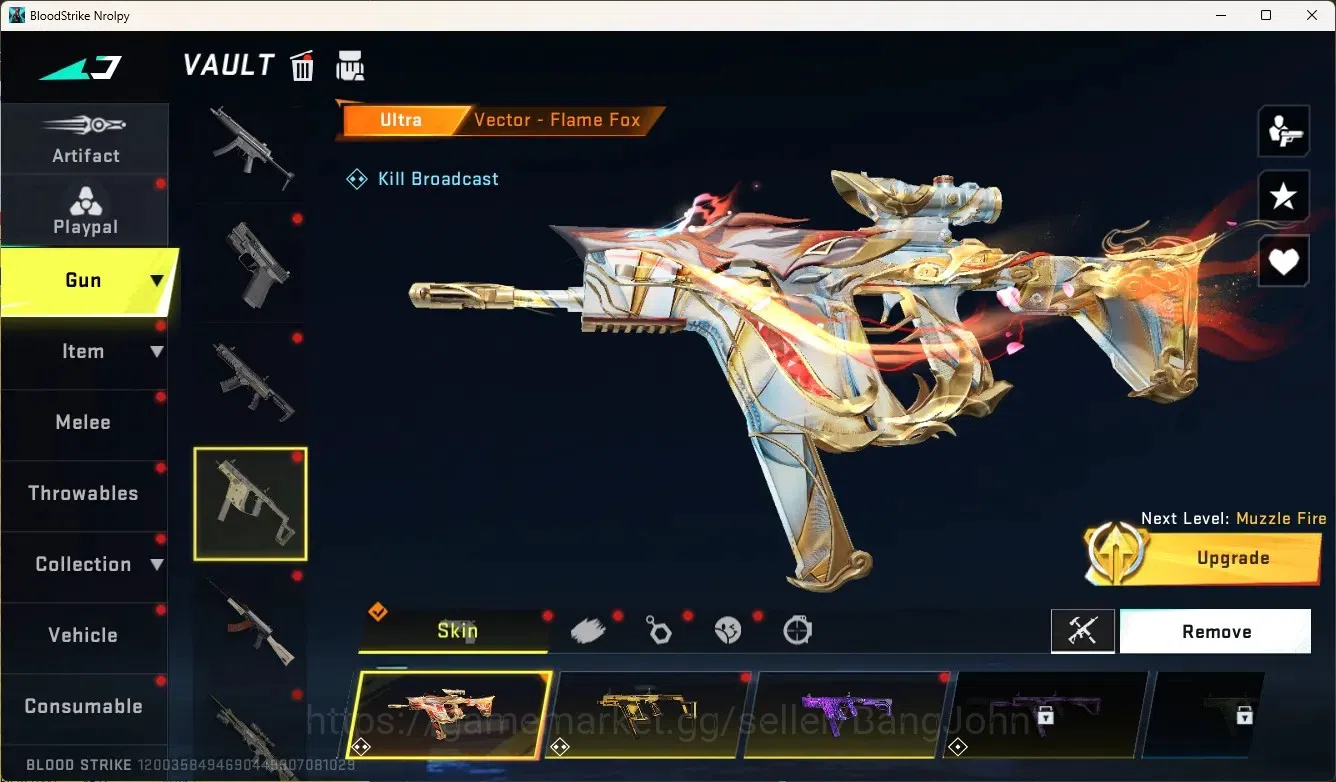 Blood Strike Accounts Others ASIA |1 Eternal Gun:UMP45-Infinite|3 Collab Gun|2 Limited Gun|8 Ultra Gun|Legendary 3