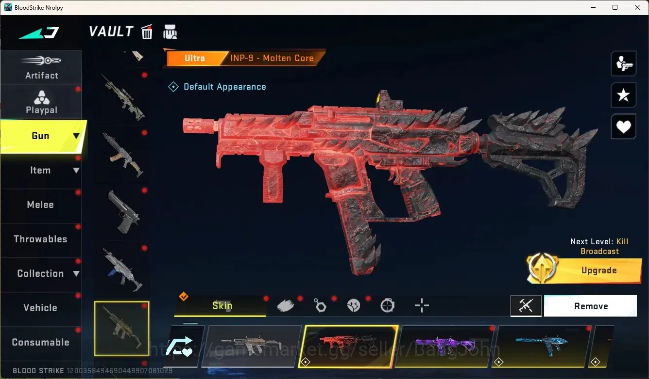 Blood Strike Accounts Others ASIA |1 Eternal Gun:UMP45-Infinite|3 Collab Gun|2 Limited Gun|8 Ultra Gun|Legendary 5
