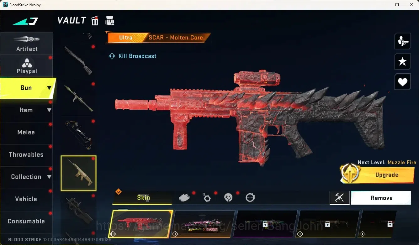 Blood Strike Accounts Others ASIA |1 Eternal Gun:UMP45-Infinite|3 Collab Gun|2 Limited Gun|8 Ultra Gun|Legendary 8