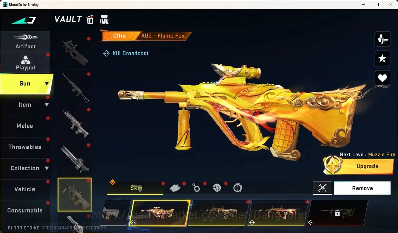 Blood Strike Accounts Others ASIA |1 Eternal Gun:UMP45-Infinite|3 Collab Gun|2 Limited Gun|8 Ultra Gun|Legendary 9