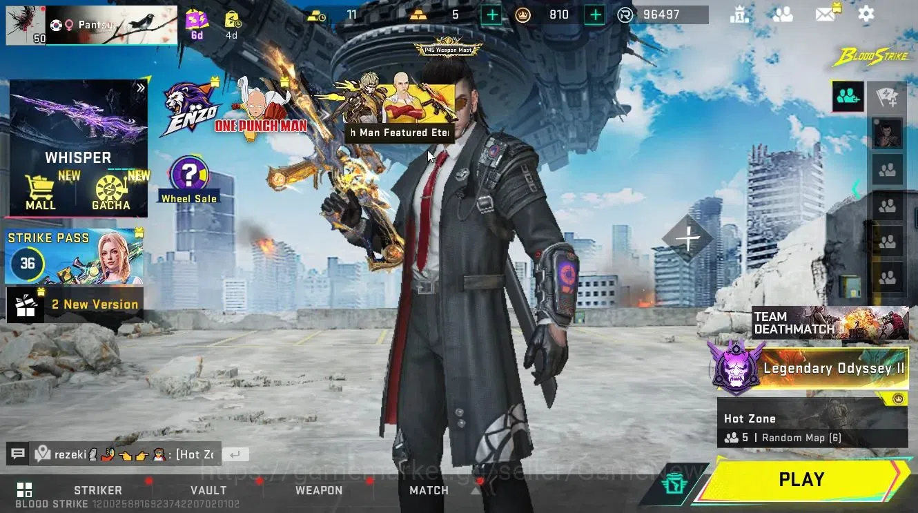 Blood Strike Accounts ASIA|ETERNAL UMP45-Infinite Lv2|Collab BLEACH [Spi image 1