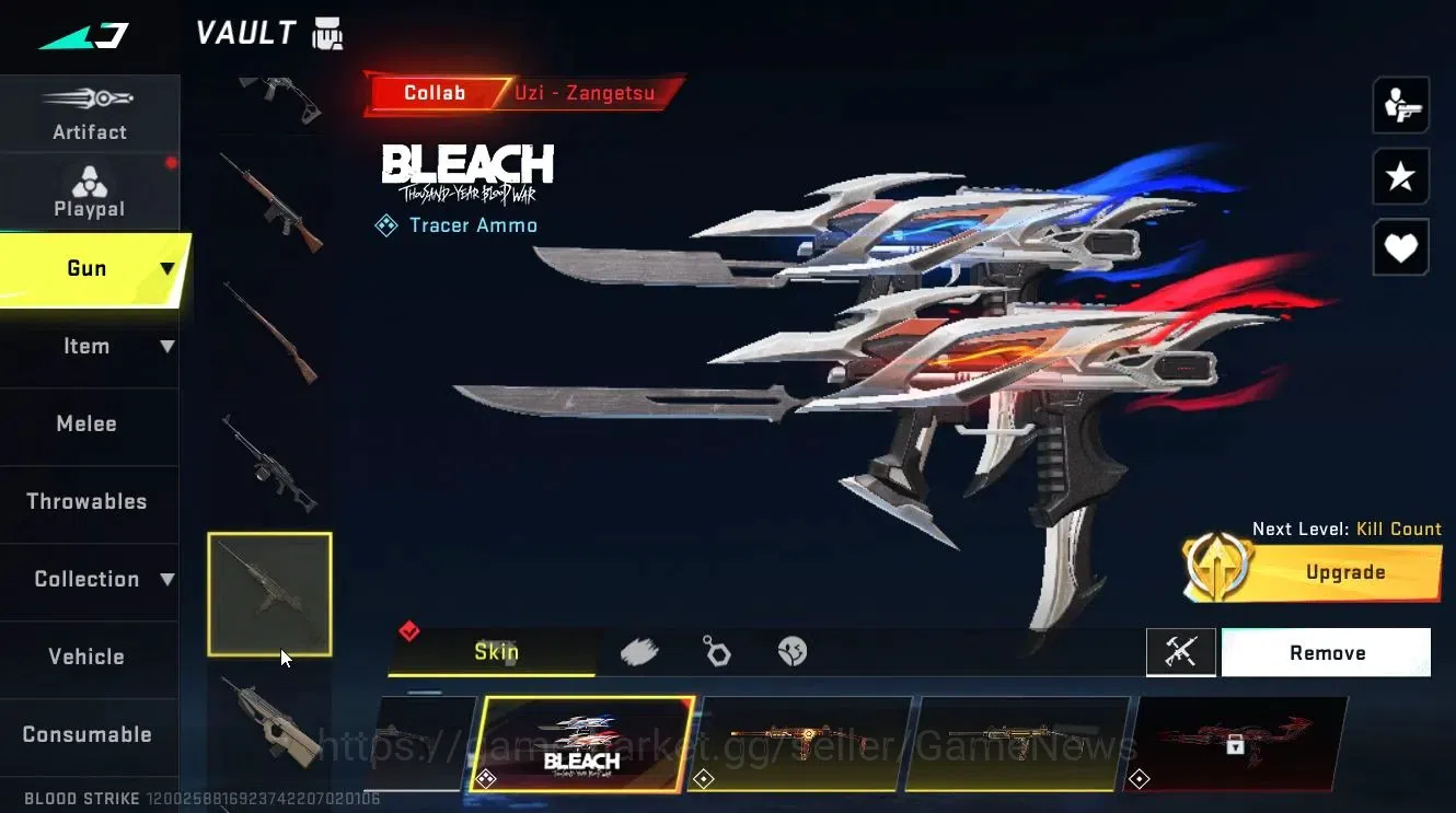 Blood Strike Accounts ASIA|ETERNAL UMP45-Infinite Lv2|Collab BLEACH [Spi image 19
