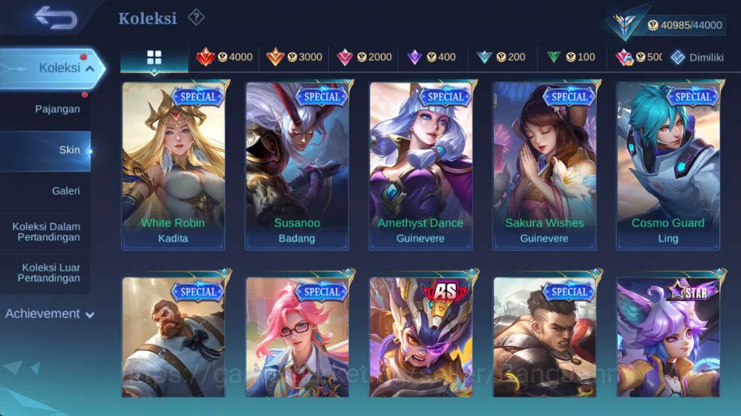 Mobile Legends: Bang Bang Accounts hero 114, skin 195 | KOF karina, saber freya, CC n image 10