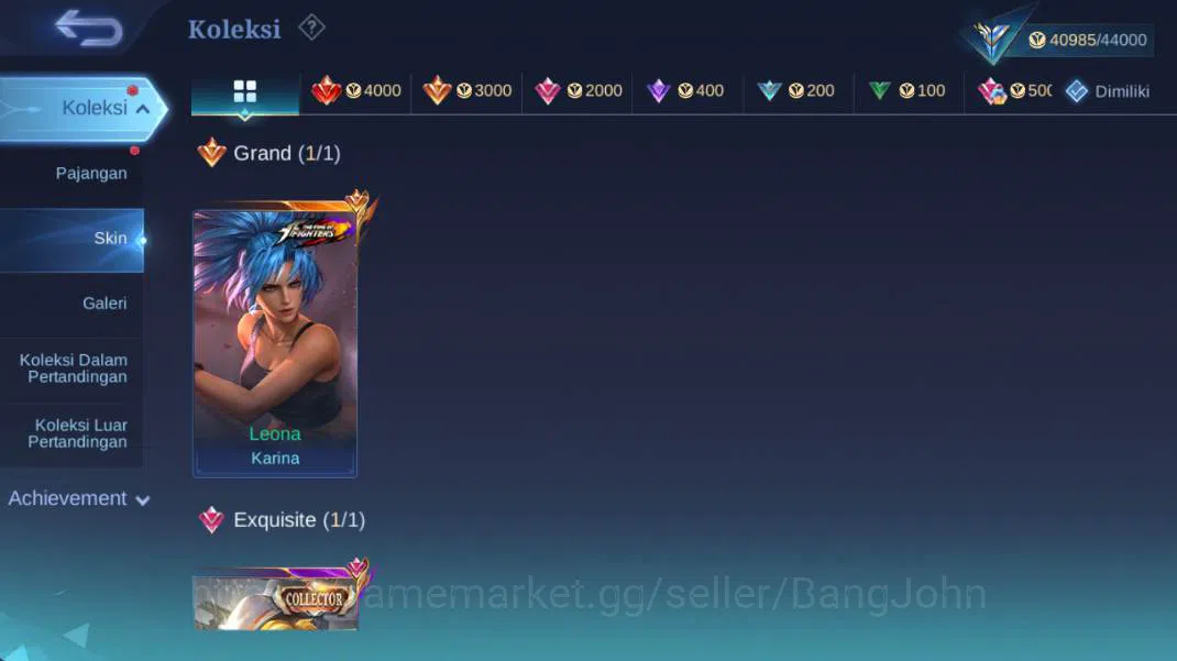 Mobile Legends: Bang Bang Accounts hero 114, skin 195 | KOF karina, saber freya, CC n image 3
