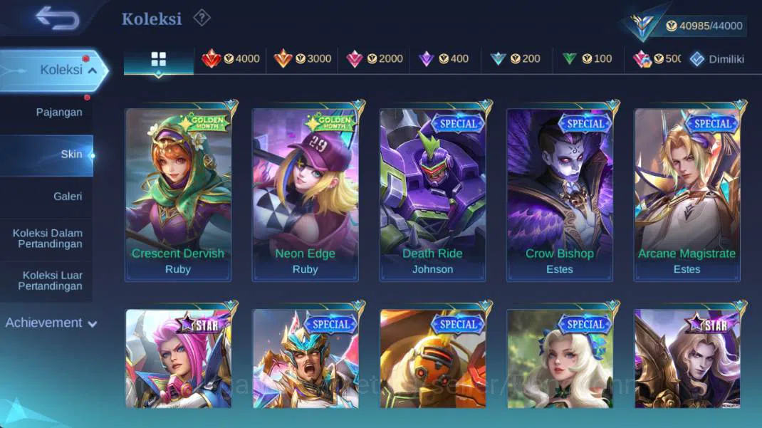 Mobile Legends: Bang Bang Accounts hero 114, skin 195 | KOF karina, saber freya, CC n image 8