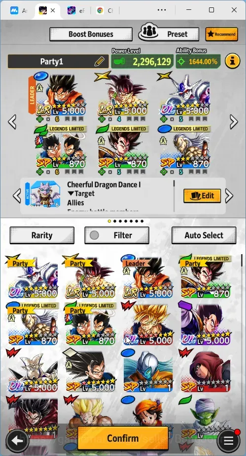 Dragon Ball Legends Accounts High-End Android |Lv.141|13.9M Total Power|13K CC|2 LR|4 UL|LR Goku,Bardock|UL FF Cooler,SS 1
