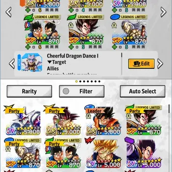 Dragon Ball Legends Accounts High-End Android |Lv.141|13.9M Total Power|13K CC|2 LR|4 UL|LR Goku,Bardock|UL FF Cooler,SS