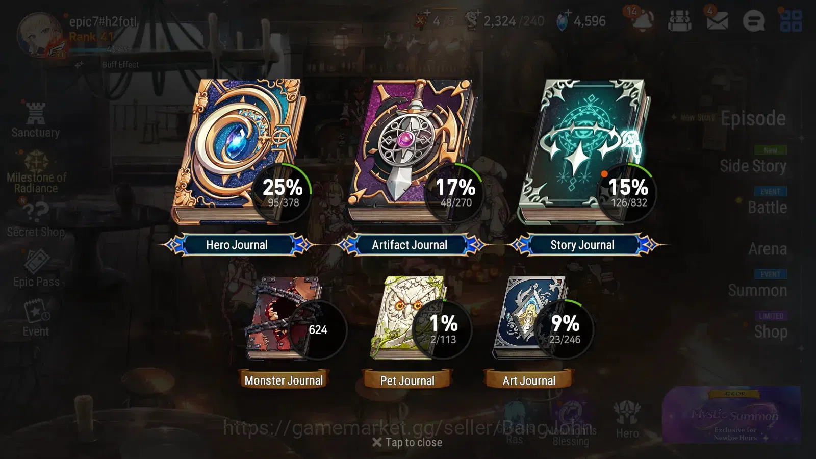 Epic Seven Accounts Global Unverif|5 ML Salome,Straze,TE Kayron,S Taey image 12