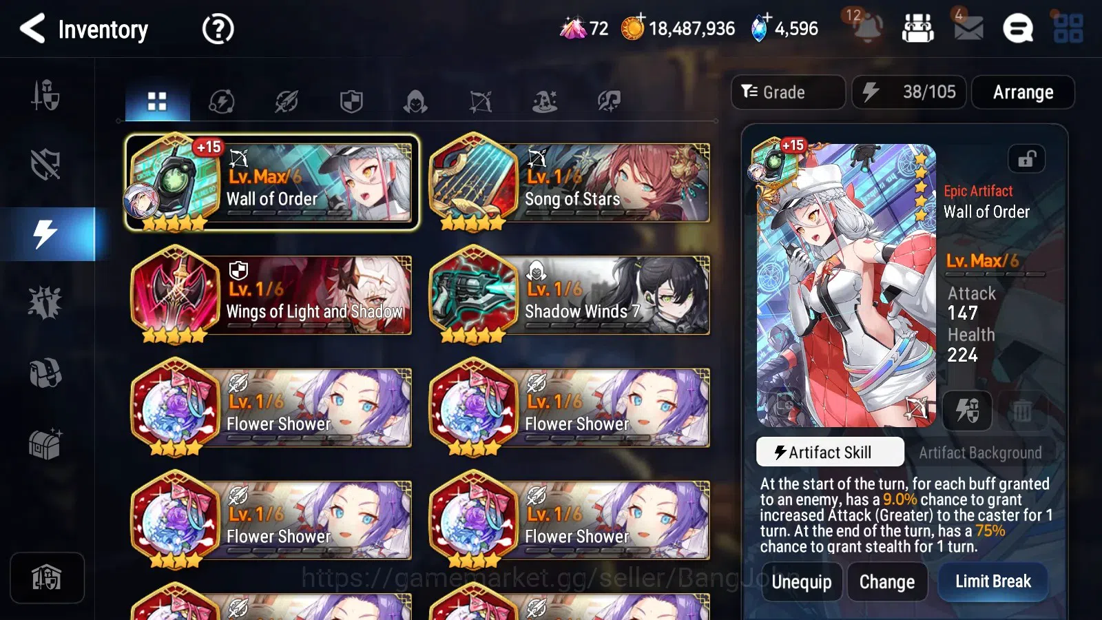 Epic Seven Accounts Global Unverif|5 ML Salome,Straze,TE Kayron,S Taey image 3
