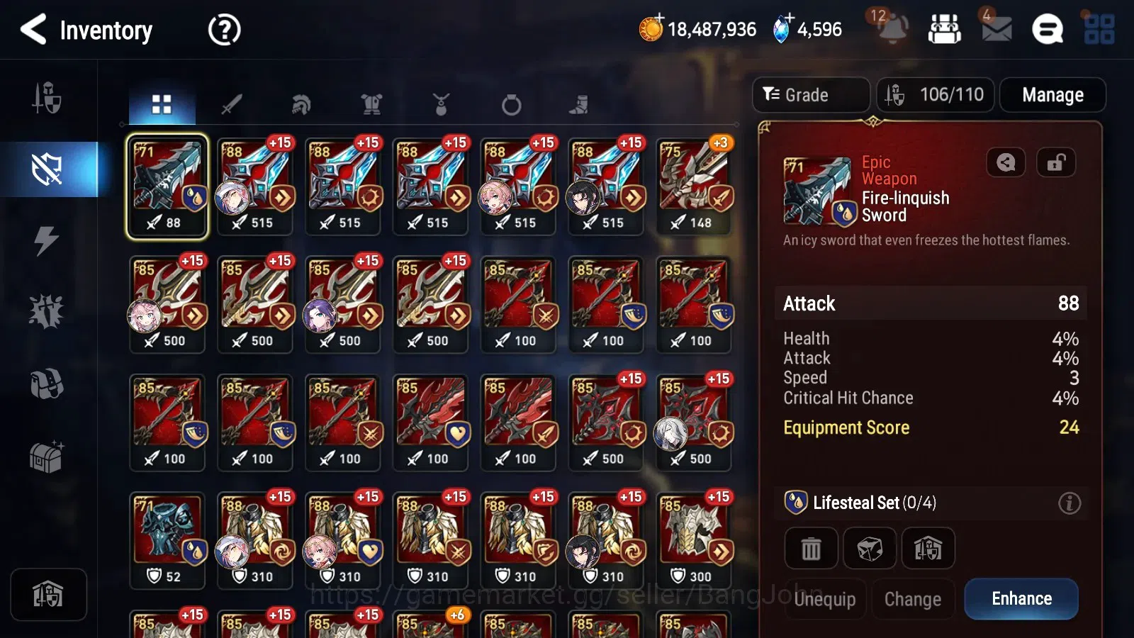 Epic Seven Accounts Global Unverif|5 ML Salome,Straze,TE Kayron,S Taey image 4