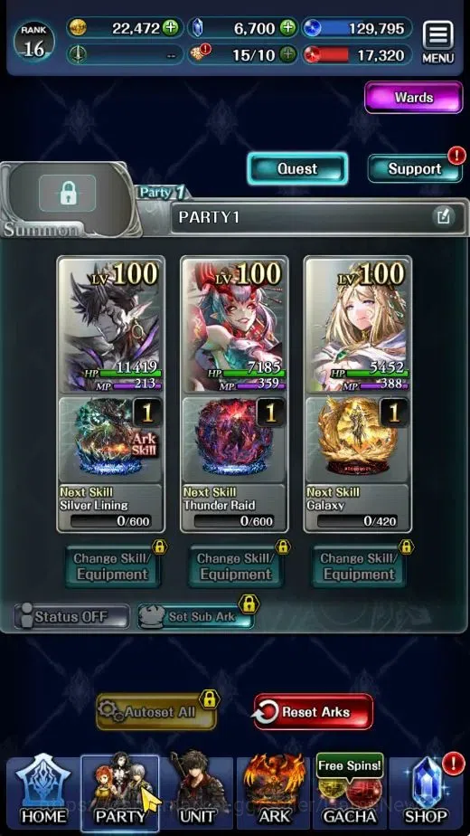 Last Cloudia Accounts GLOBAL|Rank 16|Top Tier Unit|DL Judecca Samekh,SM  image 5