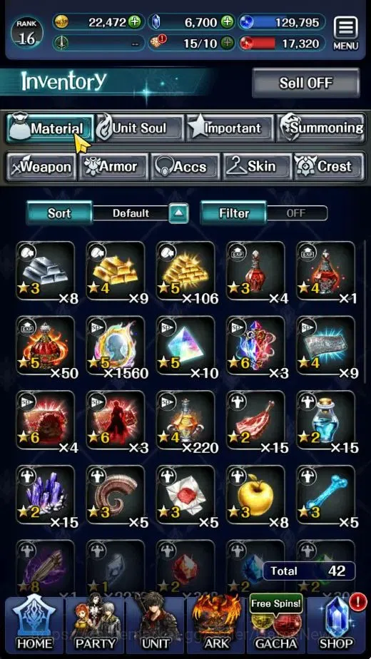 Last Cloudia Accounts GLOBAL|Rank 16|Top Tier Unit|DL Judecca Samekh,SM  image 9