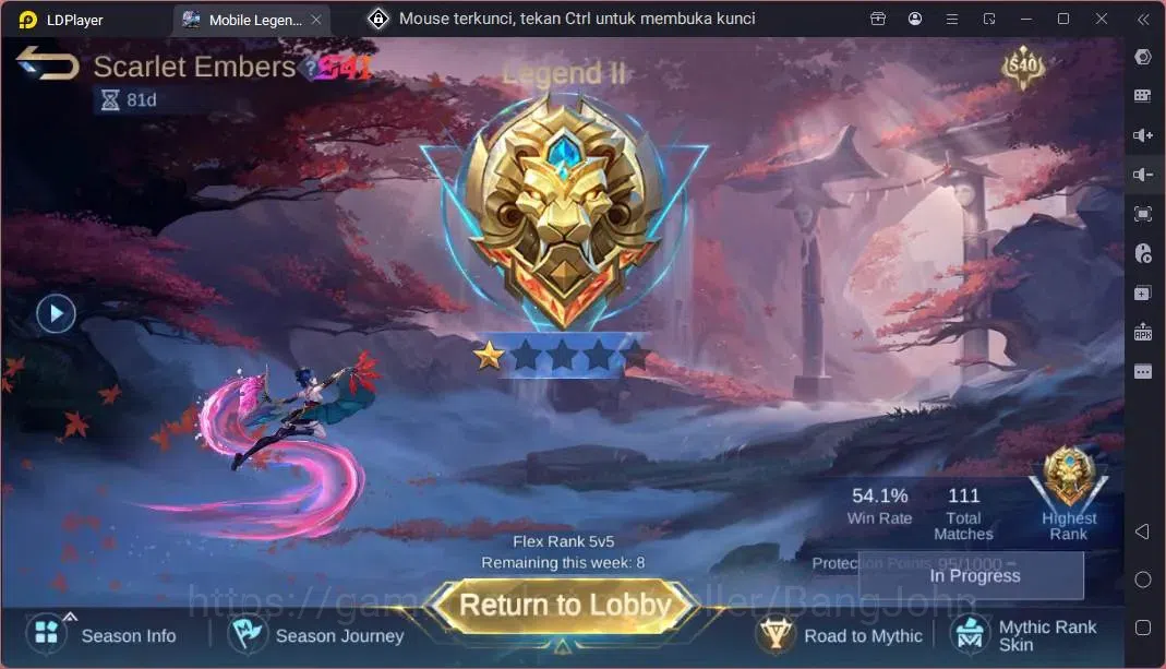 Mobile Legends: Bang Bang Accounts Global |Hero 118|Skin 292|Renowned|Prime Beatrix|K image 16