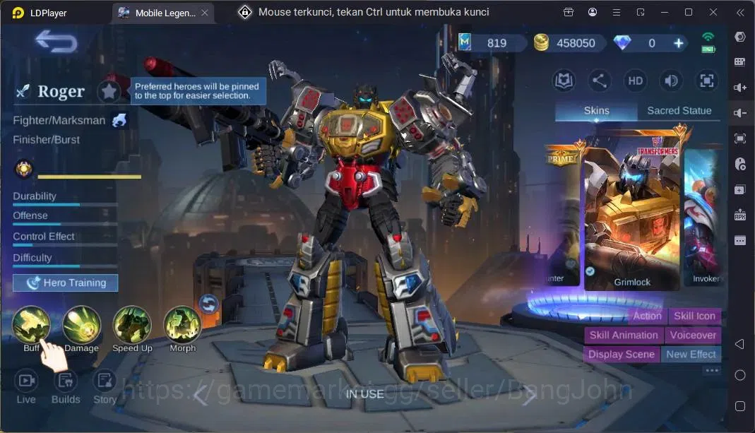 Mobile Legends: Bang Bang Accounts Global |Hero 118|Skin 292|Renowned|Prime Beatrix|K image 20