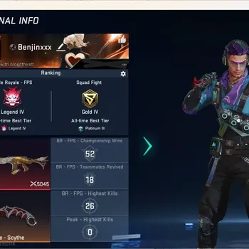 Blood Strike Accounts Rare Skin ASIA | 1 Limited: MCX-Ascendant | 9 Ultra Gun | Talon Knife,Katana Ronin,Slippers | Luca