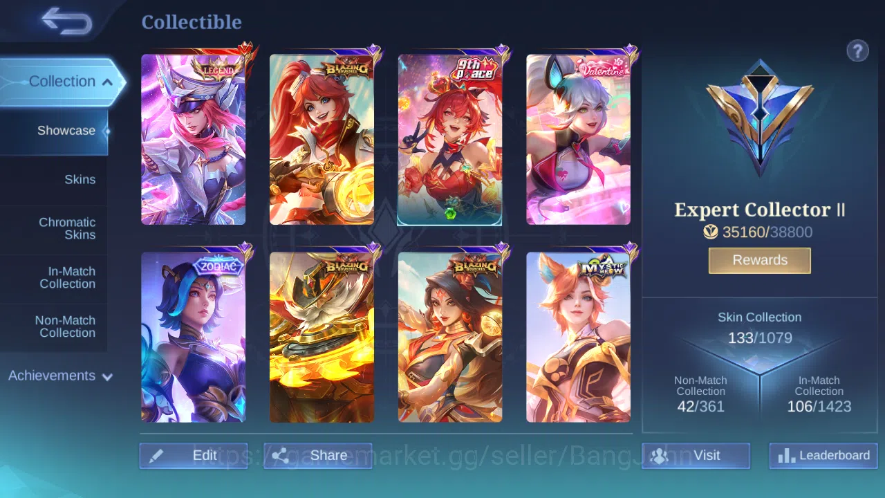 Mobile Legends: Bang Bang Accounts Hero 78 | Skin 133 | GLORY | Legend Freya | Zodiac image 4