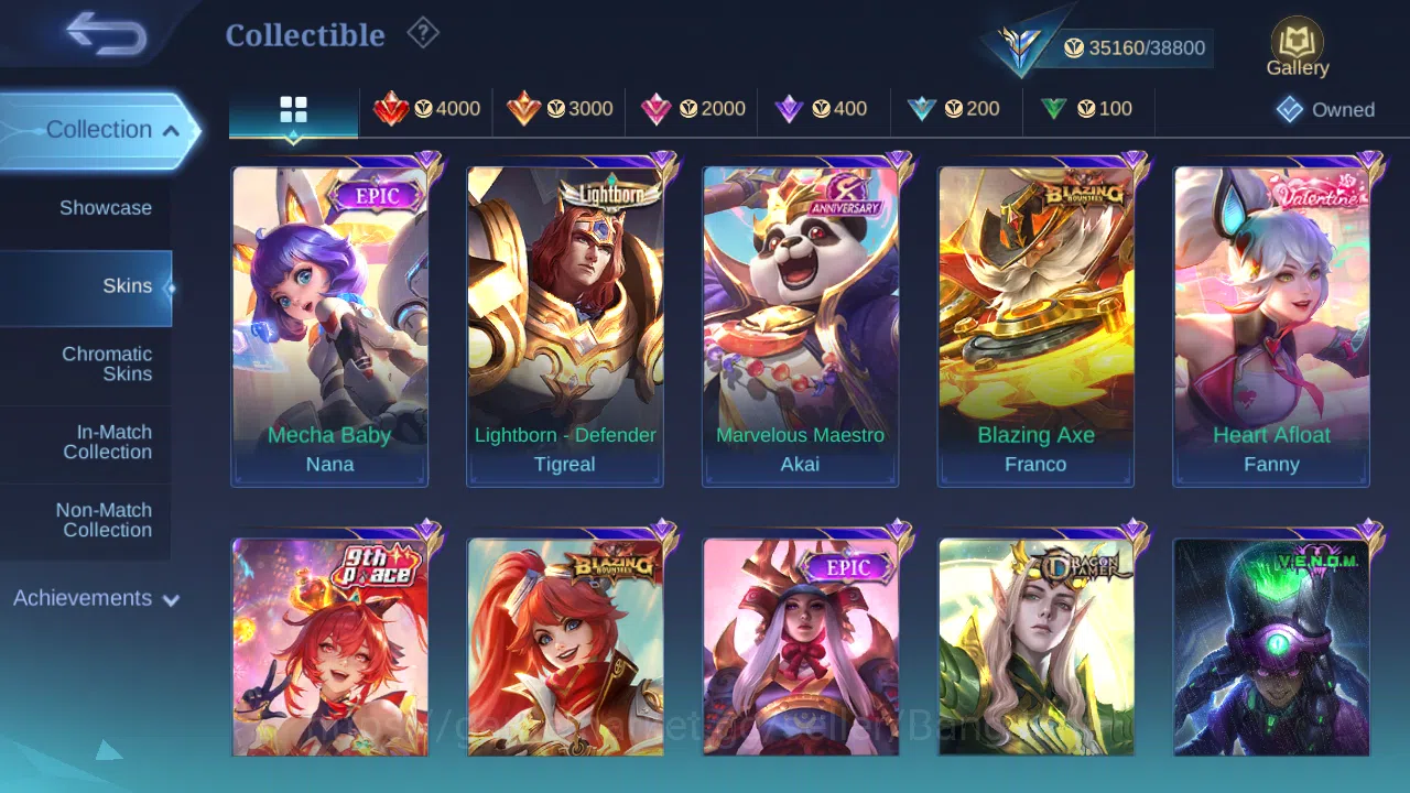Mobile Legends: Bang Bang Accounts Hero 78 | Skin 133 | GLORY | Legend Freya | Zodiac image 7