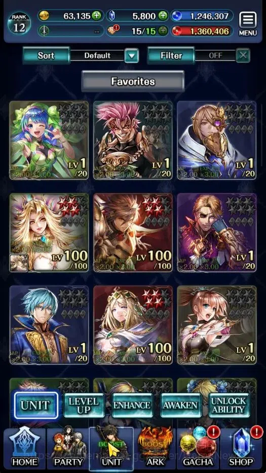 Last Cloudia Accounts GLOBAL|Rank 12|Collab Brave Frontier (Goddess Tili image 1