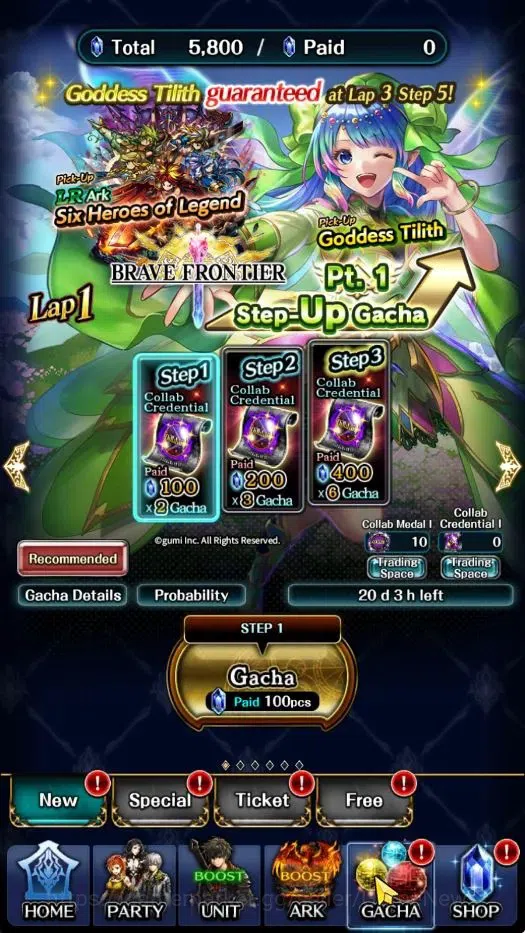 Last Cloudia Accounts GLOBAL|Rank 12|Collab Brave Frontier (Goddess Tili image 9