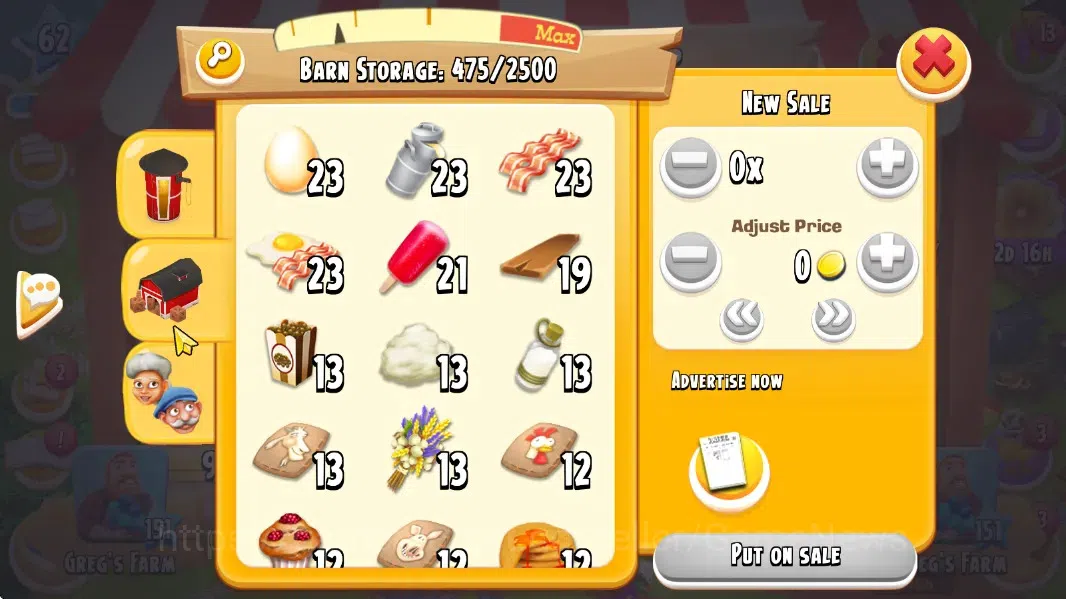 Hay Day Accounts Lvl 62 | Silo Storage 2350 + Barn Storage 2500 + 2 image 13