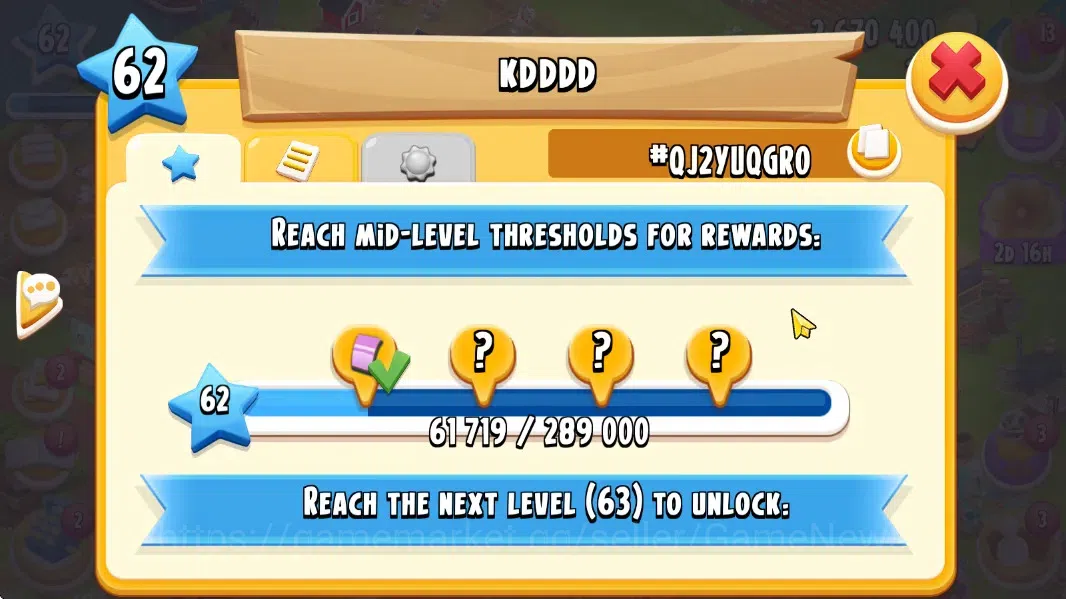 Hay Day Accounts Lvl 62 | Silo Storage 2350 + Barn Storage 2500 + 2 image 6