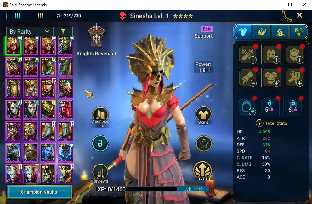 Raid: Shadow Legends Accounts Mid-Game Lv42 1,2M Power|2 Mythic(Lazarius,Androc)|26 7