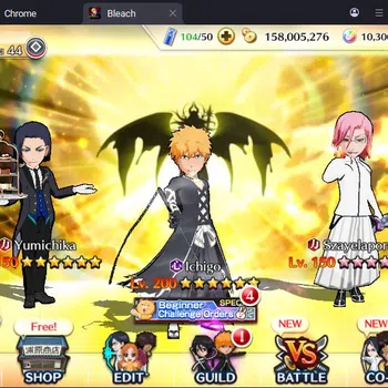 Bleach: Brave Souls Accounts Others Global |158M BP+10K Orb|Fresh Story|Grimmjow 11th,Ichigo TYBW25,Kenpachi 9th,Aizen