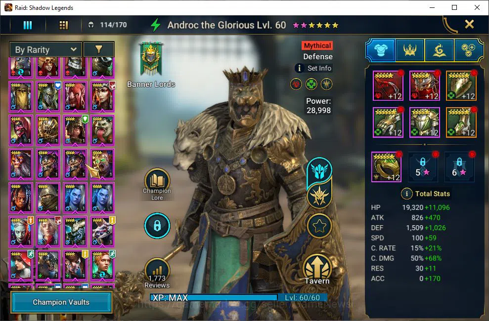Raid: Shadow Legends Accounts Lv26 608K Power|1 Myth-Androc+24 Legendary(Xenomor image 5