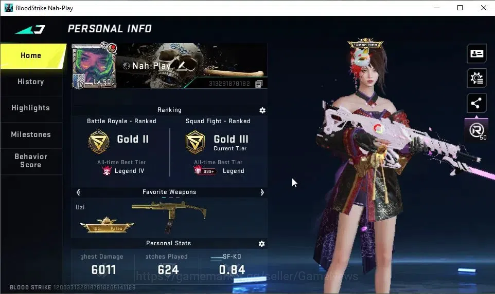 Blood Strike Accounts ASIA|9 ULTRA[KATYA,VOLT,M82,SCAR,M700,Etc]|Collab  image 2