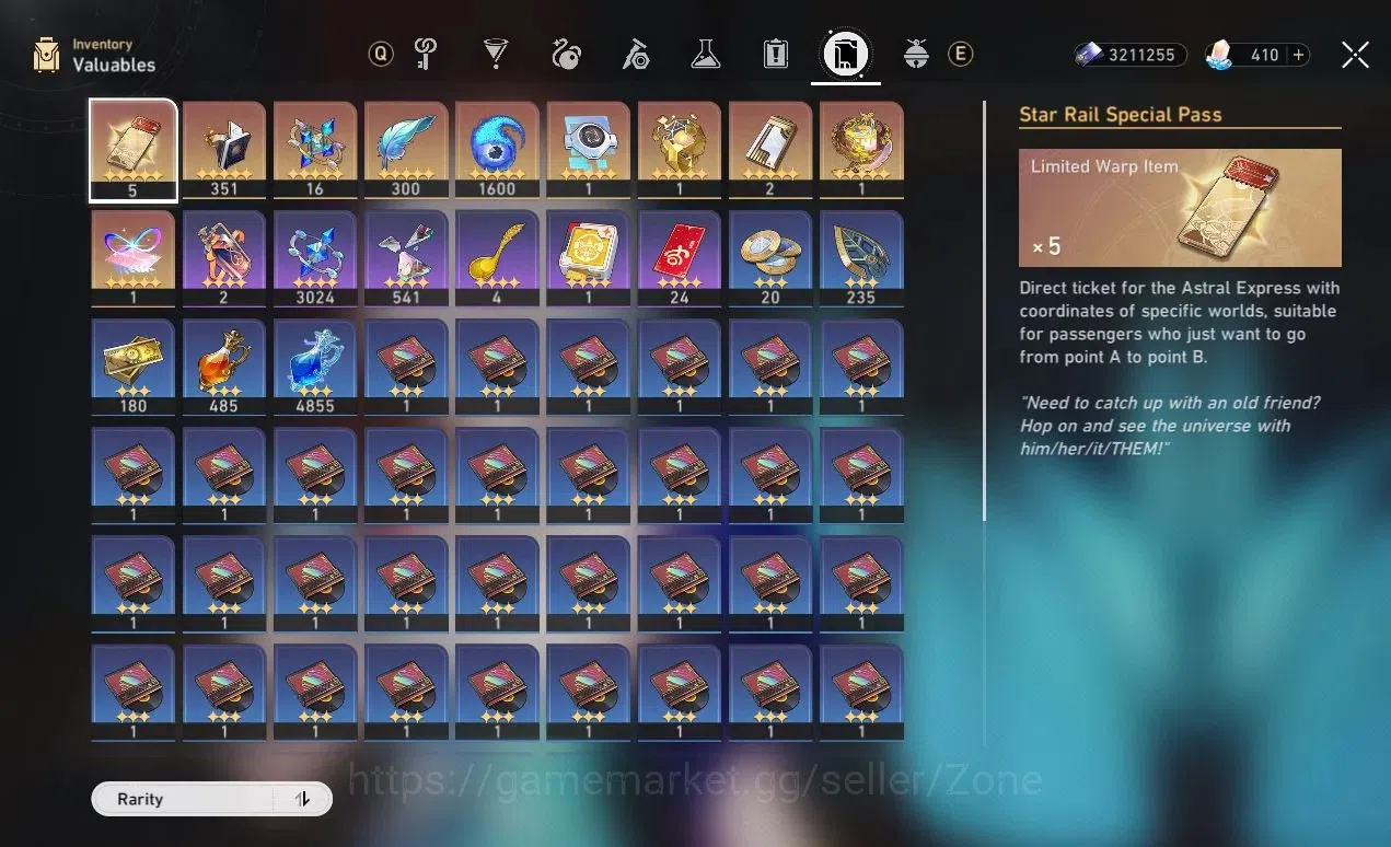 Honkai Star Rail Accounts Others ASIA|TL70|22 Premium L80: Yao Guang, Acheron, Evanescia, Feixiao, Castorice, Sparkle, The 12