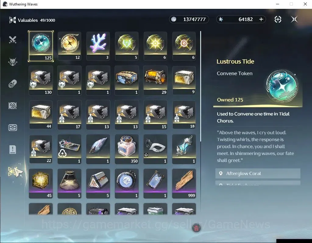 Wuthering Waves Accounts EU|UL 47|Ready Gacha|64k Astrite+125 Lustrous+12 R image 8