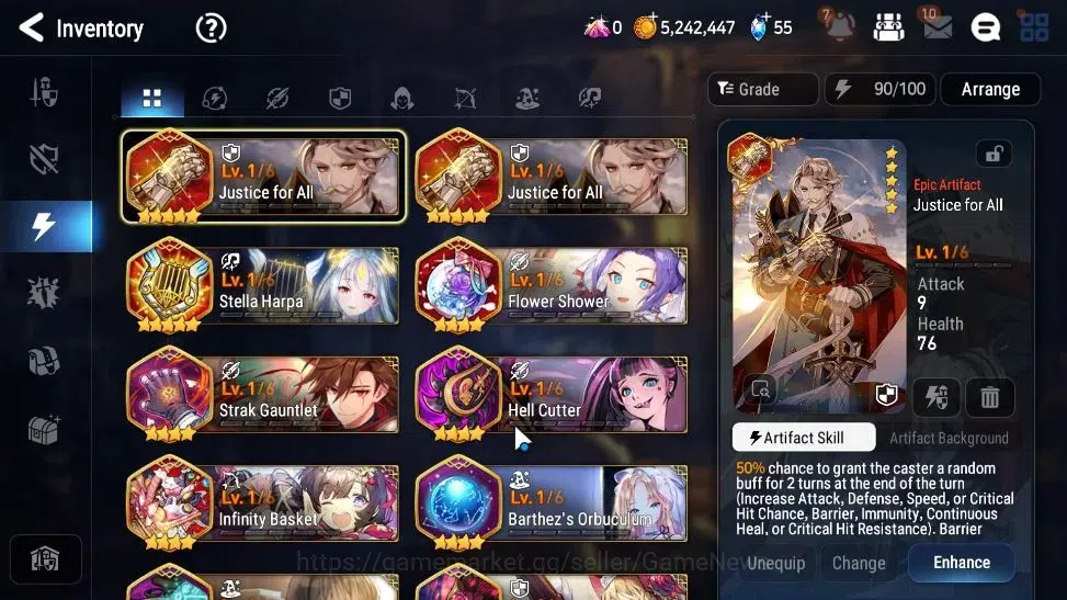 Epic Seven Accounts GLOBAL UnVerif|New Era|3 ML(Briar Witch Iseria,Str image 16