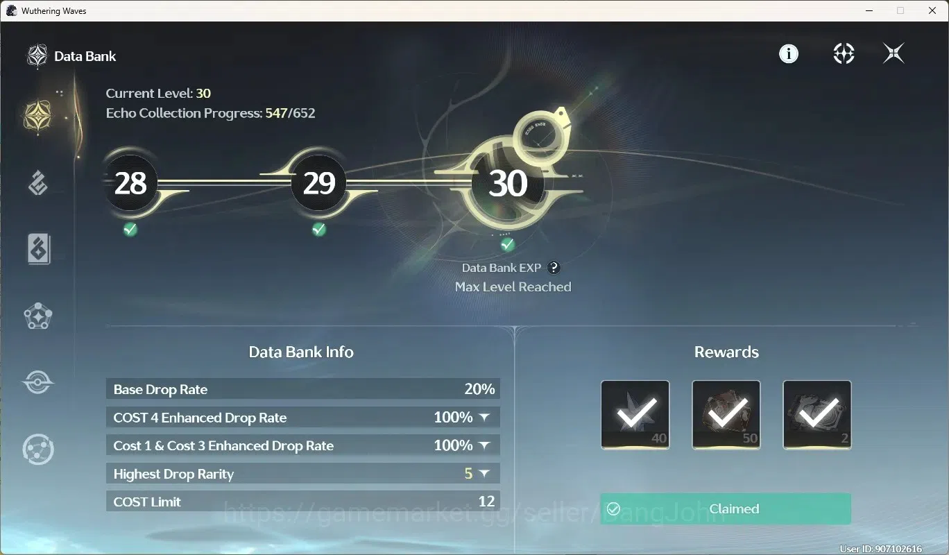 Wuthering Waves Accounts Others SEA|UL 52|Rank 6|4 Char Limited 4