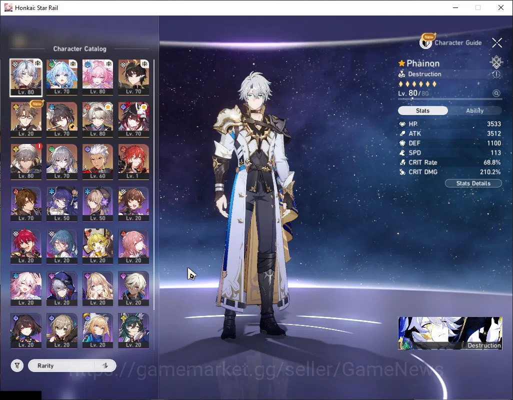 Honkai Star Rail Accounts Asia|TL 63|2,8k SJ|8 Limited|[Phainon,Cyrene]+Sign image 11