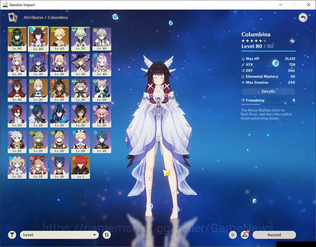 Genshin Impact Accounts ASIA|AR 49|2 Limited + 3 (*5Standard)|Nefer,Columb image 4
