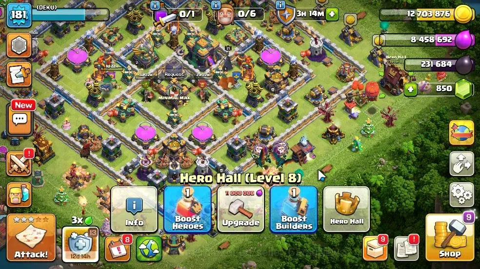 Clash of Clans Accounts LV 181|TH 14-BH 9|Limited Skin|BK 56,AQ 68,GW 37,M image 2