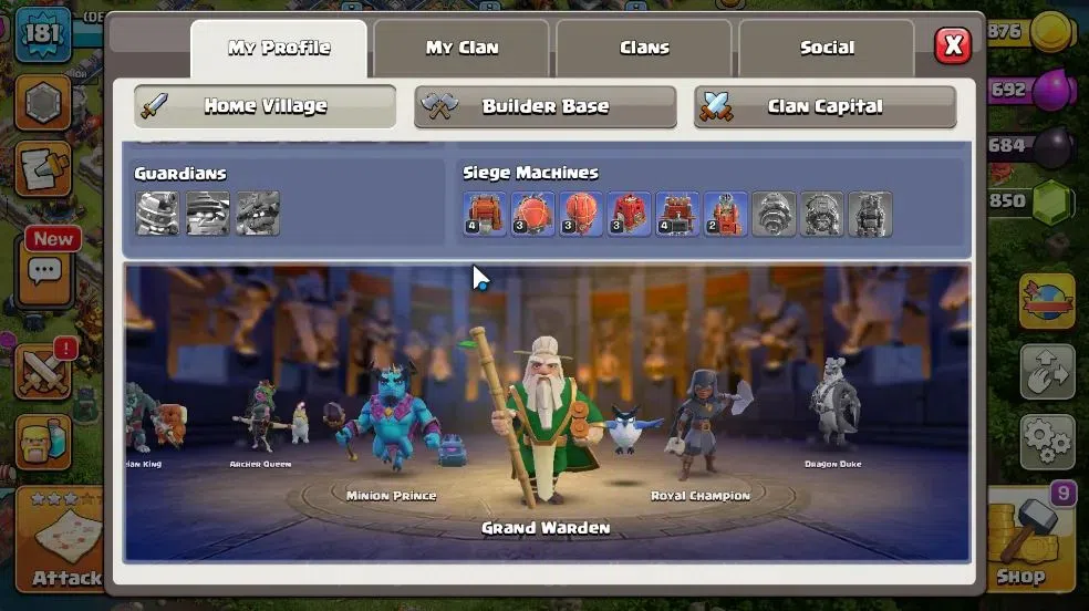 Clash of Clans Accounts LV 181|TH 14-BH 9|Limited Skin|BK 56,AQ 68,GW 37,M image 5