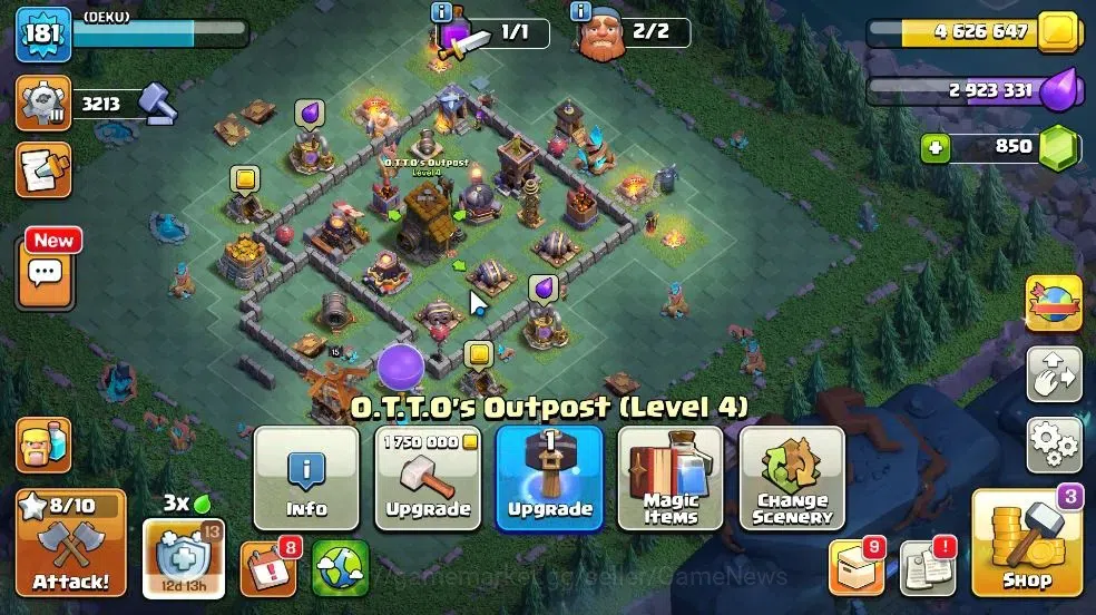Clash of Clans Accounts LV 181|TH 14-BH 9|Limited Skin|BK 56,AQ 68,GW 37,M image 9