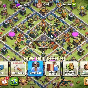 Clash of Clans High-End LV 181|TH 14-BH 9|Limited Skin|BK 56,AQ 68,GW 37,M image 1