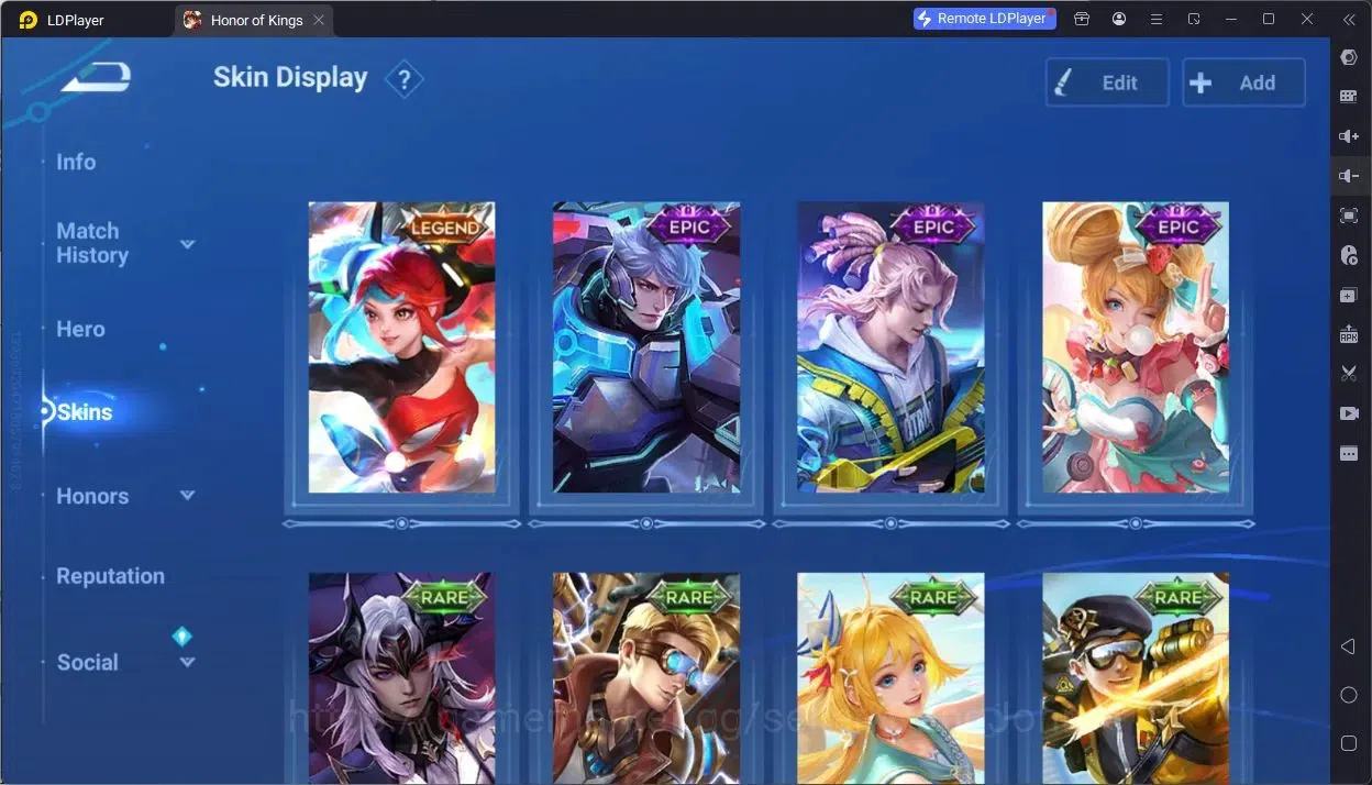 Honor of Kings Accounts Global | 69H 20S | 1 LEGEND skin, 3 EPIC skins, 1  image 3